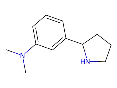 N,N-dimethyl-3-(pyrrolidin-2-yl)aniline structure