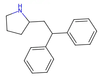 2-(2,2-Diphenylethyl)pyrrolidine structure