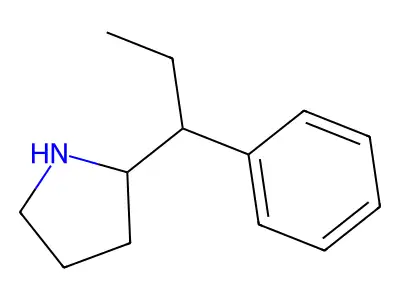 2-(1-Phenylpropyl)pyrrolidine structure