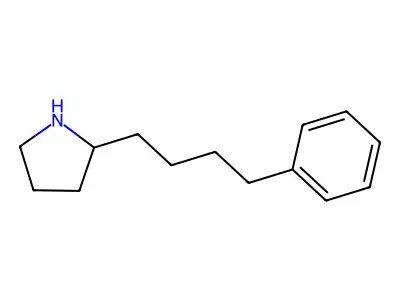 2-(4-Phenylbutyl)pyrrolidine structure