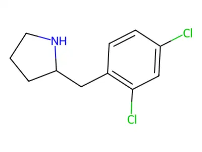 2-[(2,4-Dichlorophenyl)methyl]pyrrolidine structure