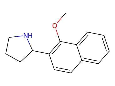 2-(1-Methoxynaphthalen-2-yl)pyrrolidine structure