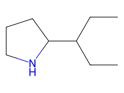 2-(Pentan-3-yl)pyrrolidine structure