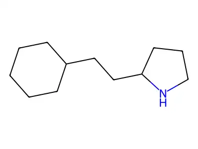 2-(2-Cyclohexylethyl)pyrrolidine structure