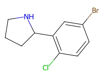 2-(5-Bromo-2-chlorophenyl)pyrrolidine structure