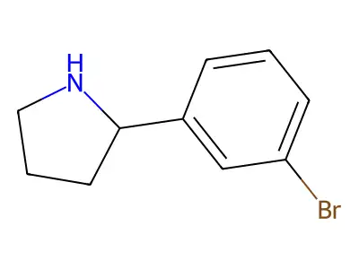 (R)-2-(3-Bromophenyl)pyrrolidine structure