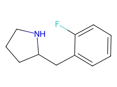 2-(2-Fluorobenzyl)pyrrolidine structure