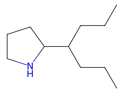 2-(Heptan-4-yl)pyrrolidine structure