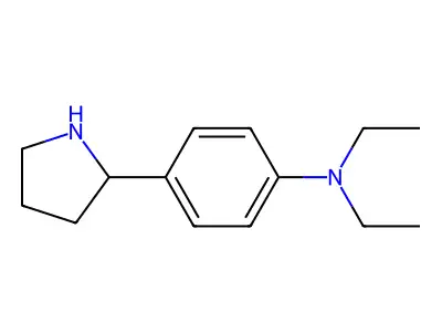 N,N-diethyl-4-(pyrrolidin-2-yl)aniline structure