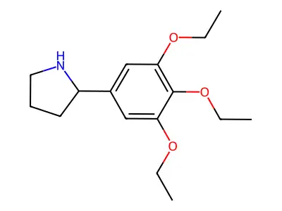 2-(3,4,5-Triethoxyphenyl)pyrrolidine structure