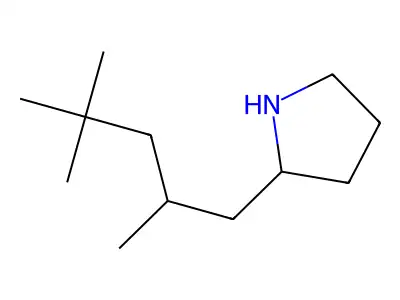 2-(2,4,4-Trimethylpentyl)pyrrolidine structure
