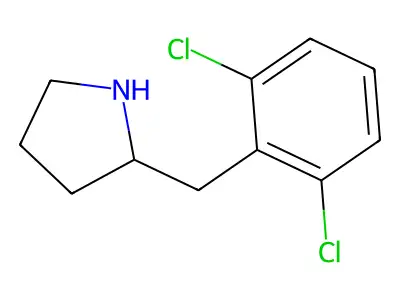 2-[(2,6-Dichlorophenyl)methyl]pyrrolidine structure