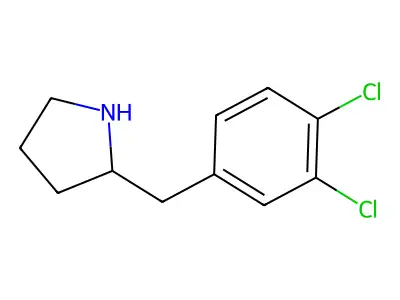 2-(3,4-Dichlorobenzyl)pyrrolidine structure