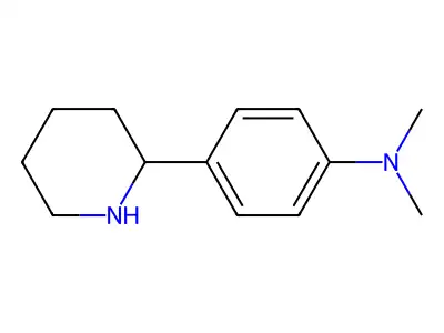 N,N-dimethyl-4-(piperidin-2-yl)aniline structure