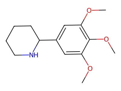 2-(3,4,5-Trimethoxyphenyl)piperidine structure