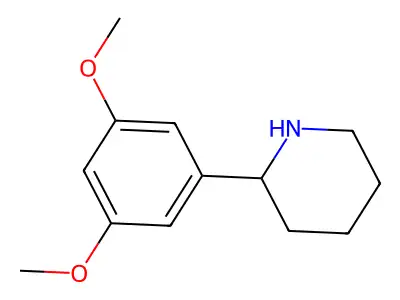 2-(3,5-Dimethoxyphenyl)piperidine structure