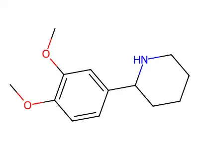 2-(3,4-Dimethoxyphenyl)piperidine structure