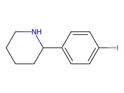 2-(4-Iodophenyl)piperidine structure