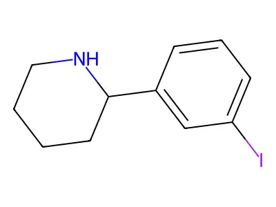 2-(3-Iodophenyl)piperidine structure