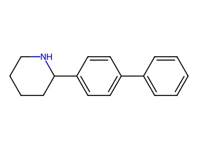 2-(4-Phenylphenyl)piperidine structure