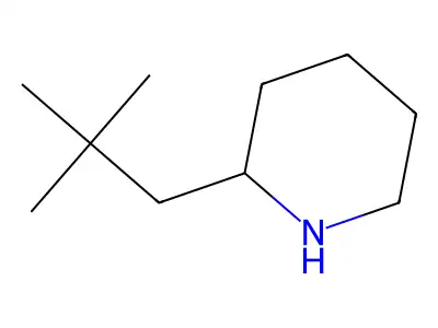 2-Neopentylpiperidine structure