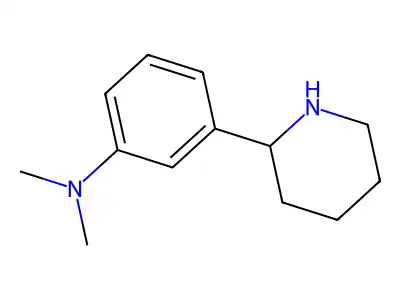 N,N-Dimethyl-3-(2-piperidinyl)benzenamine structure