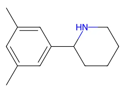 2-(3,5-Dimethylphenyl)piperidine structure