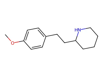2-[2-(4-Methoxyphenyl)ethyl]piperidine structure