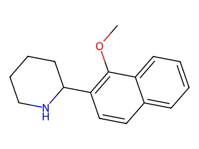 2-(1-Methoxynaphthalen-2-yl)piperidine structure
