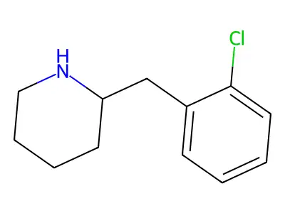 2-[(2-Chlorophenyl)methyl]piperidine structure