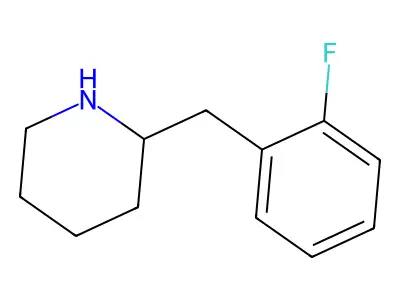 2-[(2-Fluorophenyl)methyl]piperidine structure