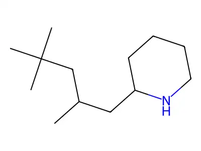 2-(2,4,4-Trimethylpentyl)piperidine structure