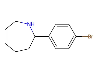 2-(4-Bromophenyl)azepane structure