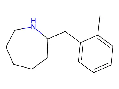 2-[(2-Methylphenyl)methyl]azepane structure