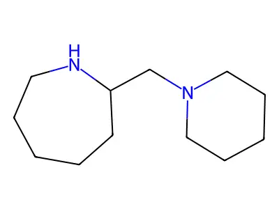 2-(Piperidin-1-ylmethyl)azepane structure