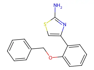 4-[2-(Phenylmethoxy)phenyl]-2-thiazolamine structure