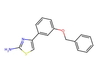 4-[3-(Benzyloxy)phenyl]-1,3-thiazol-2-amine structure