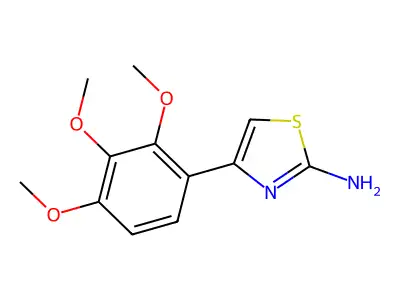 4-(2,3,4-Trimethoxyphenyl)thiazol-2-amine structure