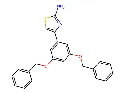 4-[3,5-Bis(benzyloxy)phenyl]thiazol-2-amine structure