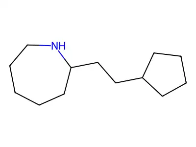 2-(2-Cyclopentylethyl)azepane structure