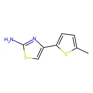 4-(5-Methylthiophen-2-yl)-1,3-thiazol-2-amine structure