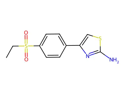 4-(4-Ethylsulfonylphenyl)-1,3-thiazol-2-amine structure