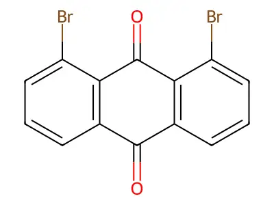 1,8-Dibromoanthraquinone structure