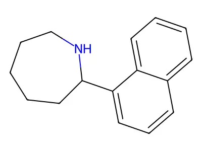 2-(Naphthalen-1-yl)azepane structure