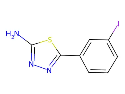 5-(3-Iodophenyl)-1,3,4-thiadiazol-2-amine structure