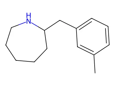 2-[(3-Methylphenyl)methyl]azepane structure