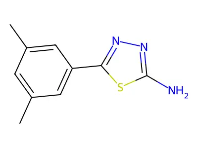 5-(3,5-Dimethylphenyl)-1,3,4-thiadiazol-2-amine structure