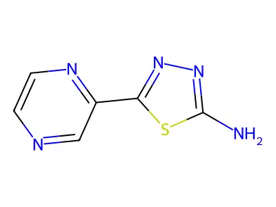 5-(2-Pyrazinyl)-1,3,4-thiadiazol-2-amine structure