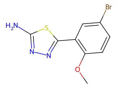 5-(5-Bromo-2-methoxyphenyl)-1,3,4-thiadiazol-2-amine structure