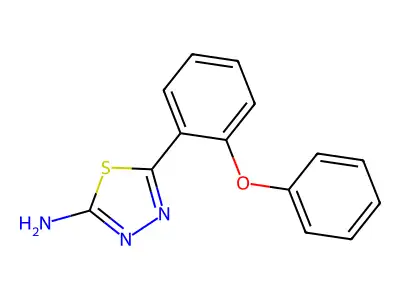 5-(2-Phenoxyphenyl)-1,3,4-thiadiazol-2-amine structure